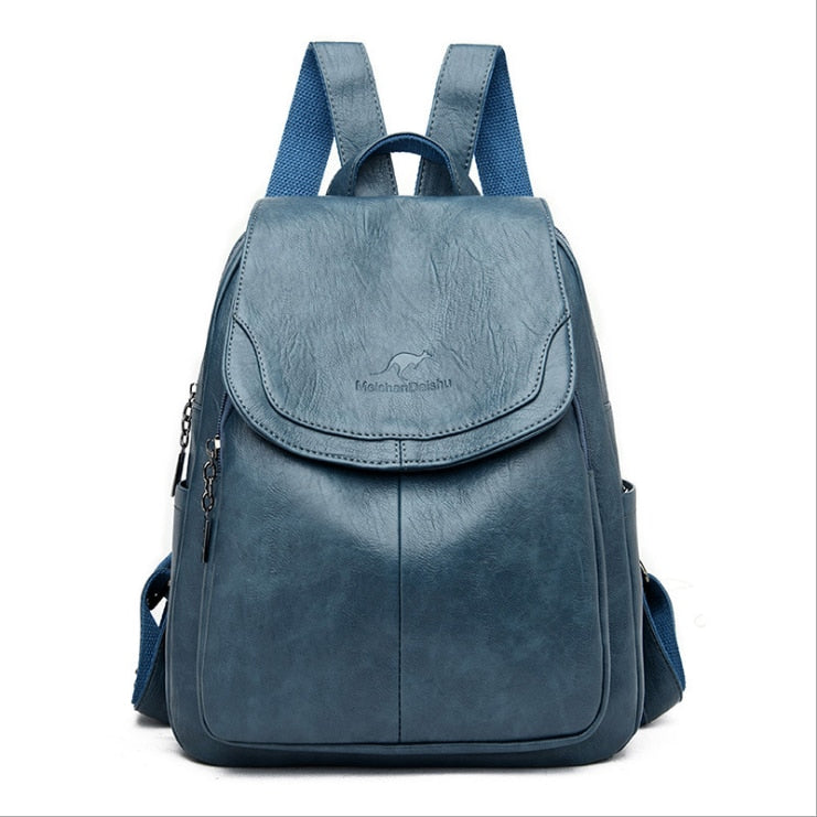 Hot Women Backpacks Designer High Quality Soft Leather Fashion Back Bag Brand Female Travel Bags Mochilas Mujer 2020 Backbags