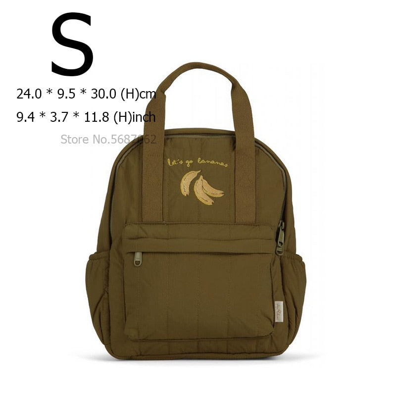 KS Baby Backpack Primary Schoolbag Kindergarten Kids Bags Brand Traveling Mom Cherry Lemon Children&#39;s Boys Girls Gift Storage