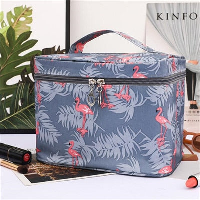 Travel Waterproof Portable Women Makeup Bag High Capacity Toiletries Organizer Storage Cosmetic Cases Zipper Wash Beauty Pouch