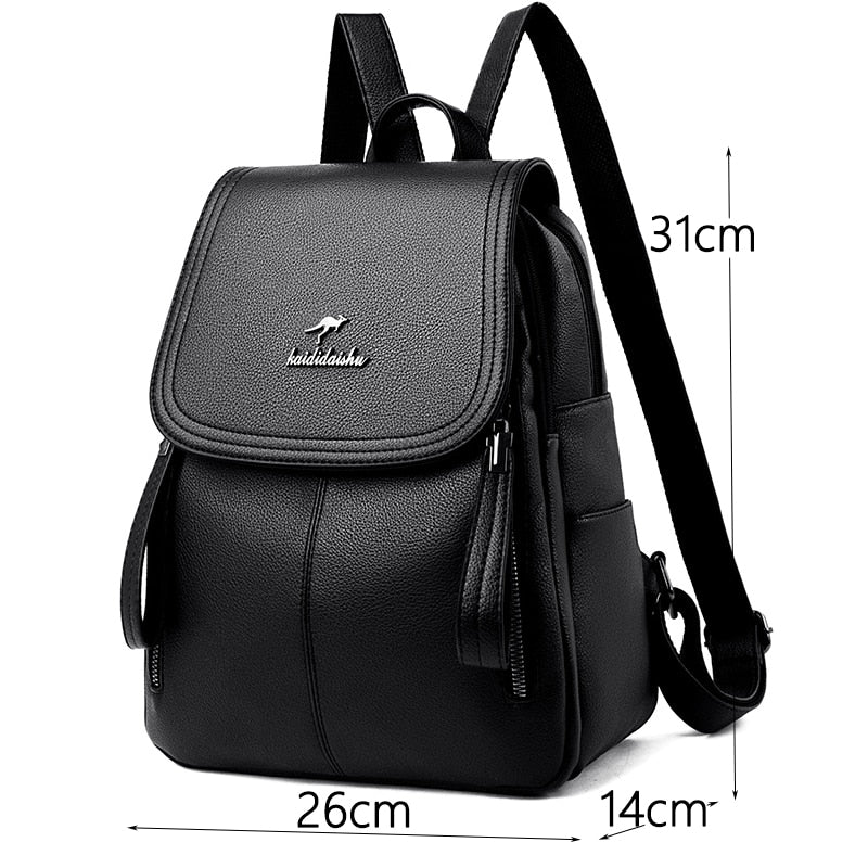 2022 New Women Backpack Designer high quality Leather Women Bag Fashion School Bags Large Capacity Travel Backpacks mochila