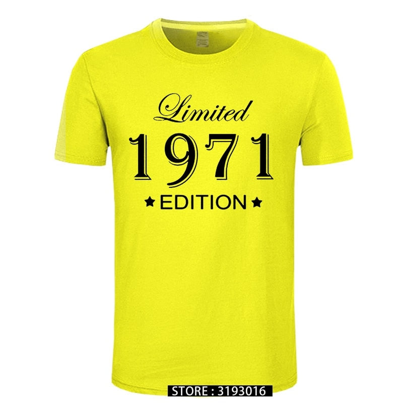 Man Made in 1971 T-shirt Tops Limited Edition