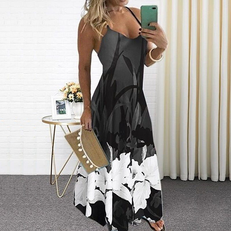 Camisole dresses women clothes 2022 new arrival pullovers robes woman clothing printing sexy female dress casual