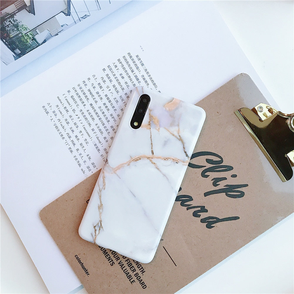 Geometric Marble Phone Cases For Samsung Note 20 Ultra A51 A52 A72 A71 A41 Soft Silicone Back Cover For IPhone 12 Pro Max