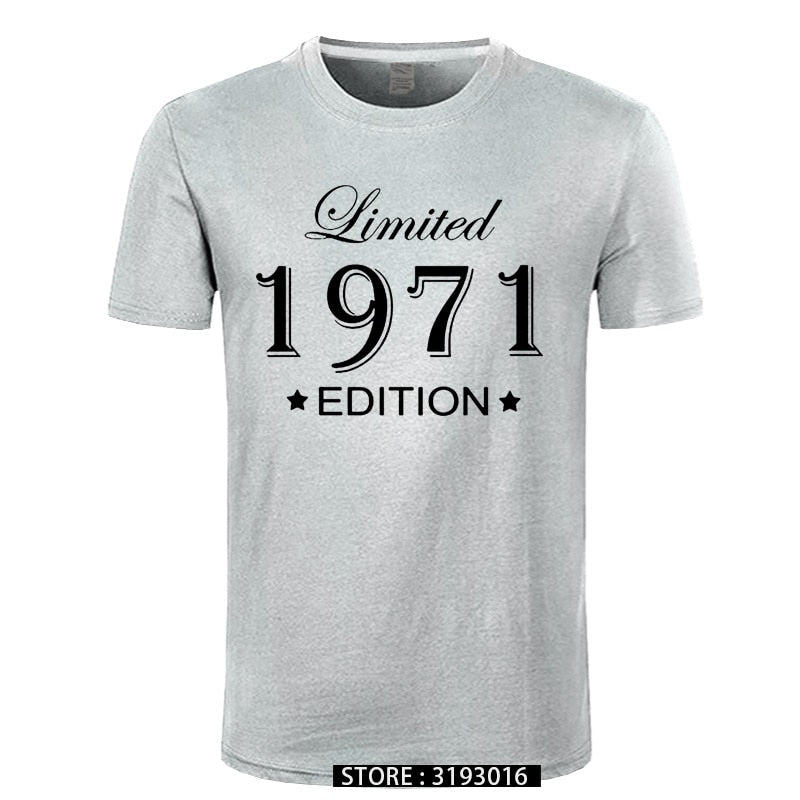 Man Made in 1971 T-shirt Tops Limited Edition