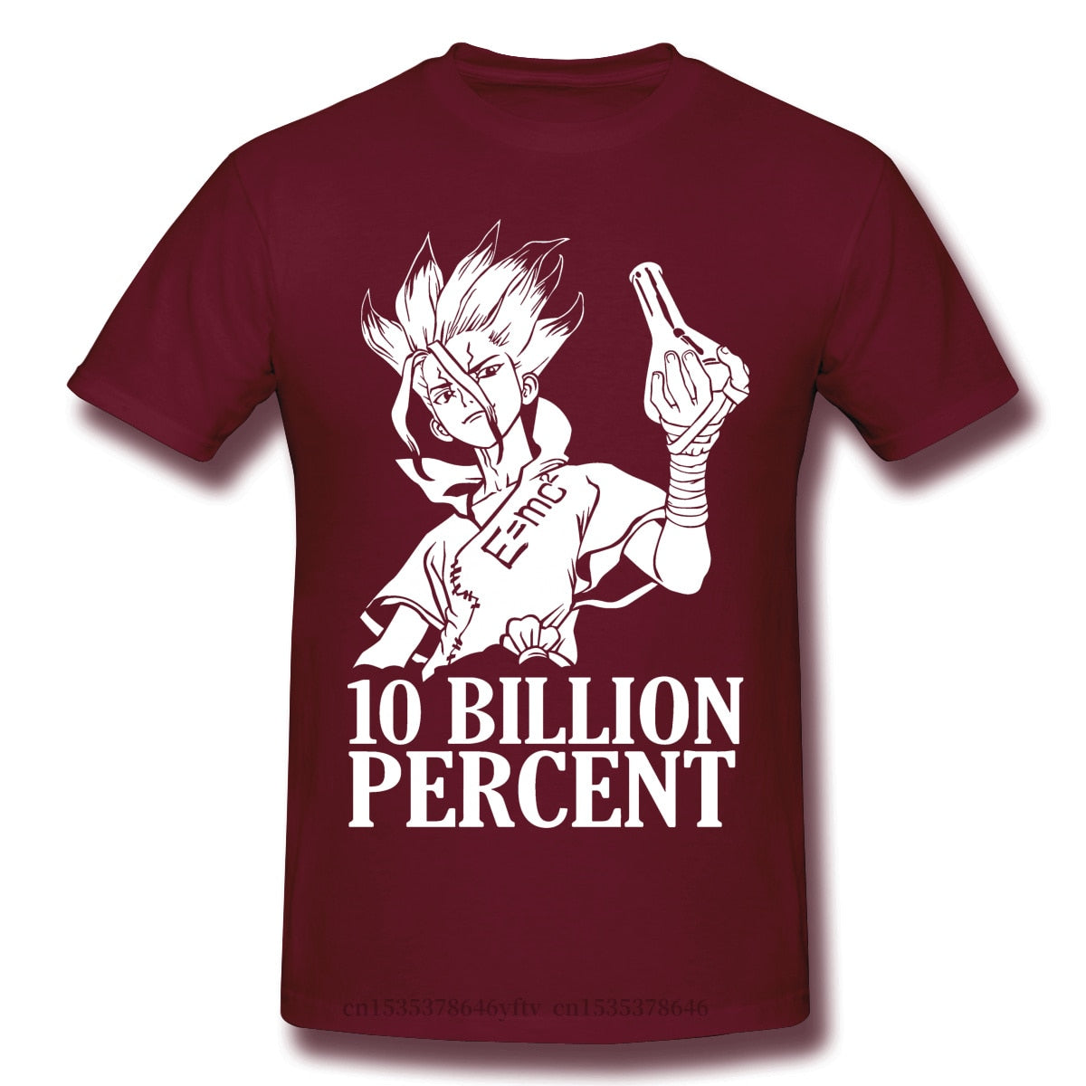 Dr Stone Senku Ishigami Tsukasa Post Apocalyptic Anime TShirts for Men Essential Funny Crewneck Cotton T Shirt