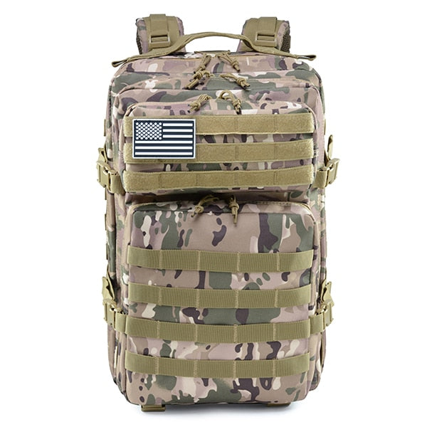 50L Camouflage Army Backpack Men Military Tactical Bags Assault Molle backpack Hunting Trekking Rucksack Waterproof Bug Out Bag