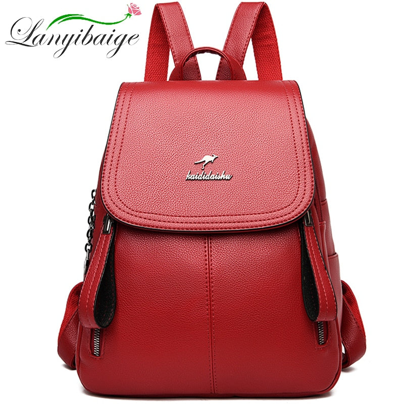 2022 New Women Backpack Designer high quality Leather Women Bag Fashion School Bags Large Capacity Travel Backpacks mochila