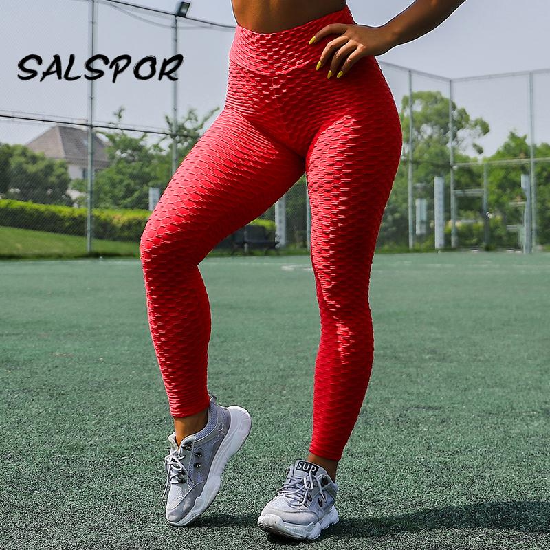 SALSPOR Push Up Leggings Women Fitness Work Out Leggins Womens Gym Sexy Legging Anti Cellulite Sport Black Running High Waist