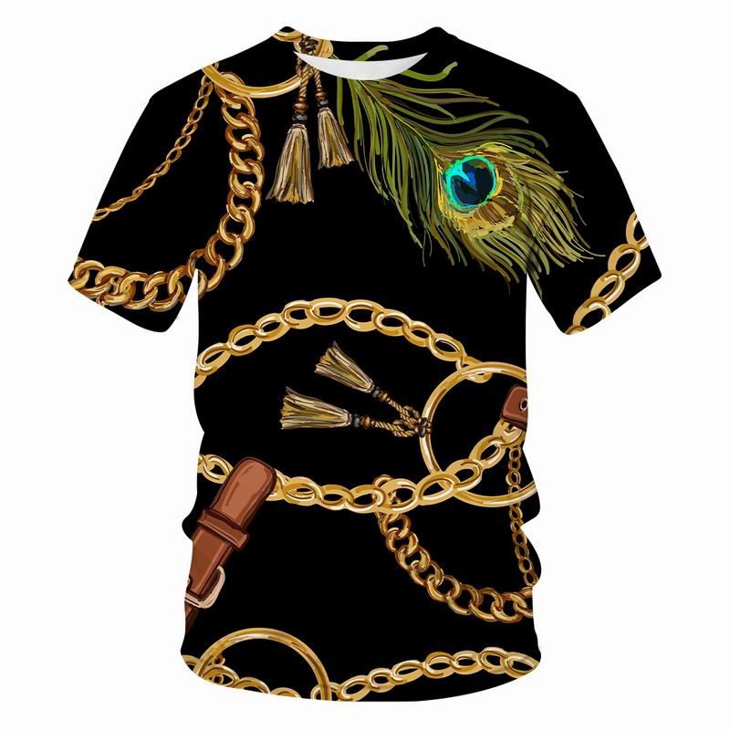 New Summer Chain series t shirt men/women 3D printed casual Harajuku style Fashion hot tshirt streetwear Men clothing tops