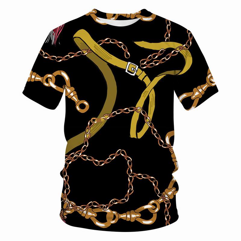 New Summer Chain series t shirt men/women 3D printed casual Harajuku style Fashion hot tshirt streetwear Men clothing tops