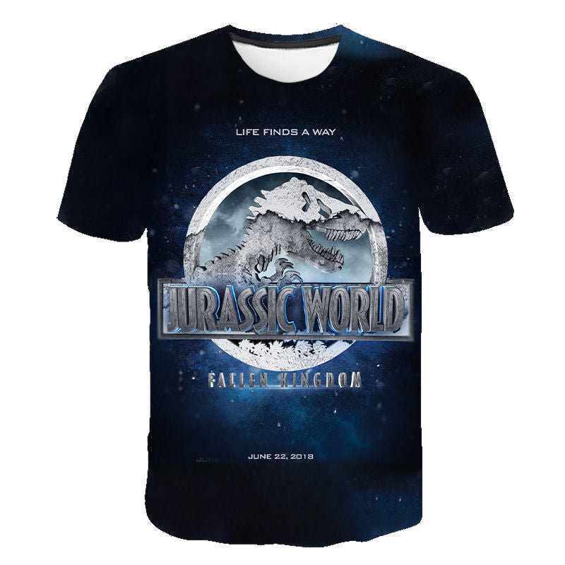 New Jurassic Park 3D Print T-shirt Jurassic World Dinosaur Men Women Fashion T Shirt Kids Children Tshirt Tops Boy Girl Clothing