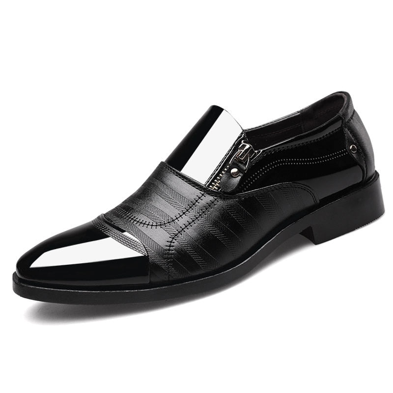 Classic Business Men&#39;s Dress Shoes Fashion Elegant Formal  Wedding Shoes Men Slip on Office Oxford Shoes for Men Black