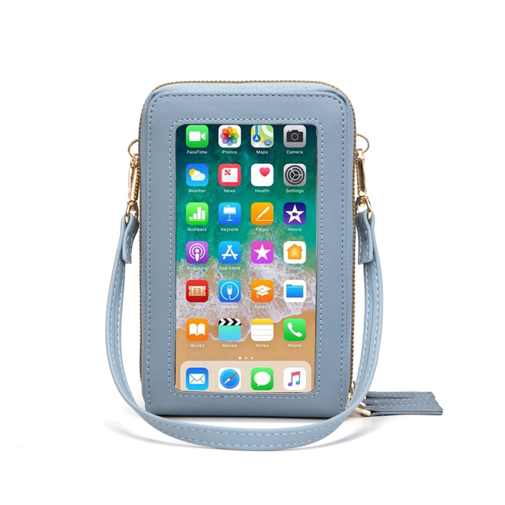 Crossbody Cellphone Purse Women Touch Screen Bag RFID Blocking Wallet Handbag Shoulder Strap