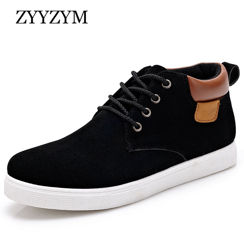 ZYYZYM Men&#39;s Casual Shoes Spring Autumn Breathable High Style Men Flat Fashion Sneakers Simple Shoes Men Footwear