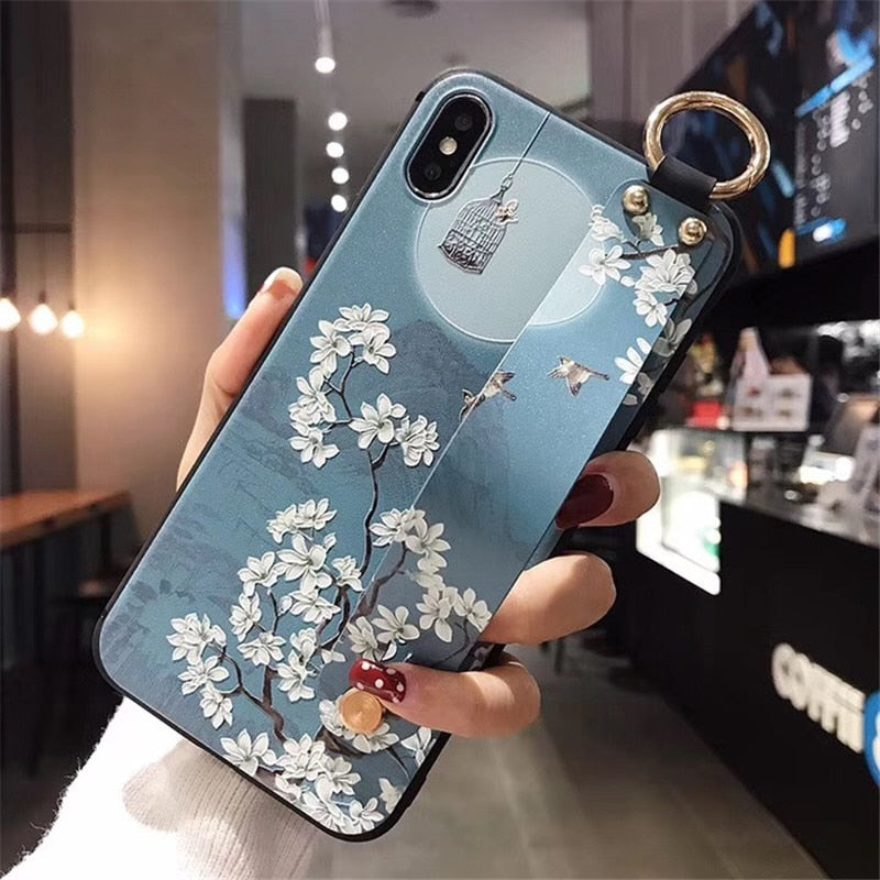 for Samsung Galaxy A50 Case Wrist Strap Holder Cover for Samsung A51 71 A32 A31 Note 10 Lite A10 A70 40 A52 A72 A12 Emboss Cases