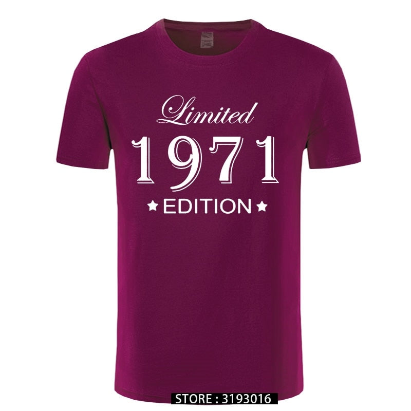 Man Made in 1971 T-shirt Tops Limited Edition