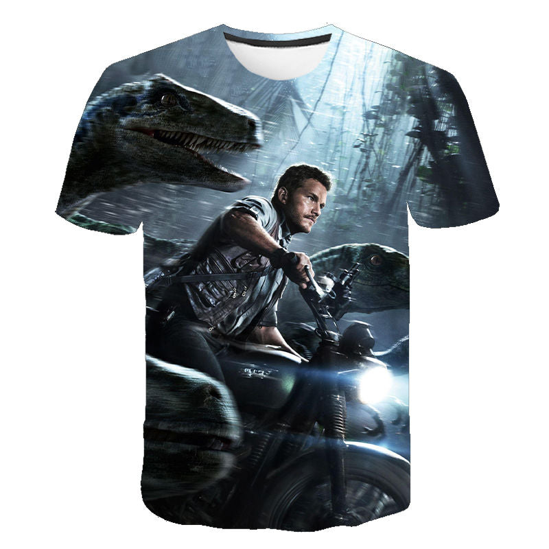 New Jurassic Park 3D Print T-shirt Jurassic World Dinosaur Men Women Fashion T Shirt Kids Children Tshirt Tops Boy Girl Clothing