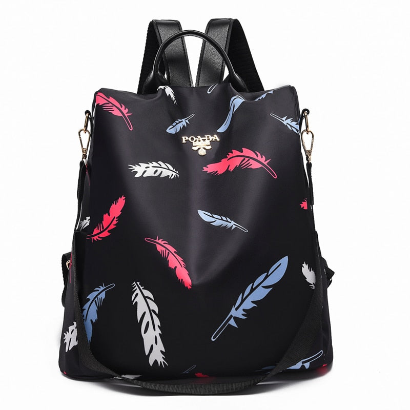 NEW Fashion Anti Theft Women Backpack Durable Fabric Oxford School Bag Pretty Style Girls School Backpack Female Travel Backpack