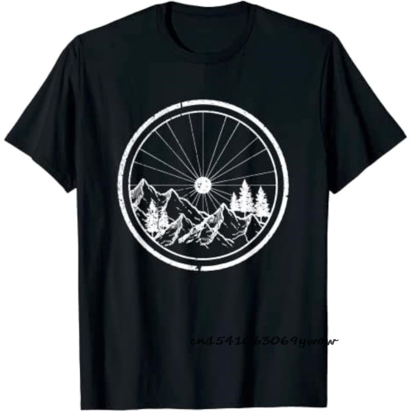 Mountain Bike Cycle Men Tshirts Vintage Downhill Mount MTB New T Shirt for Men Pure Cotton Print Tees Camisas