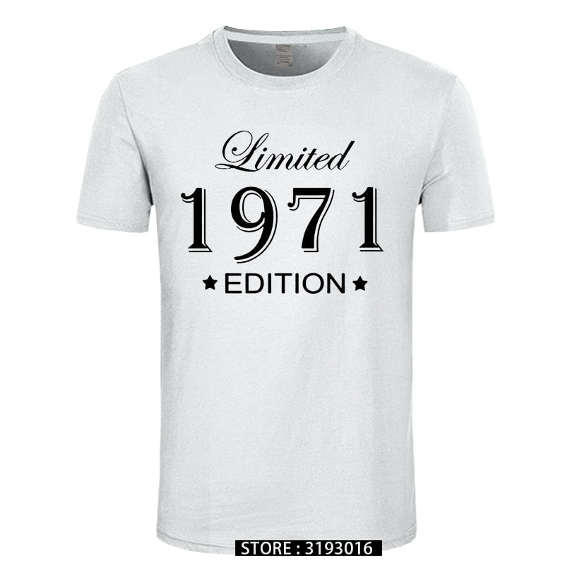 Man Made in 1971 T-shirt Tops Limited Edition