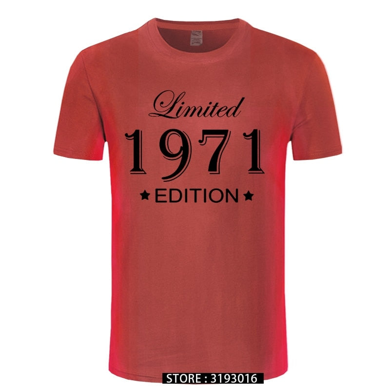 Man Made in 1971 T-shirt Tops Limited Edition