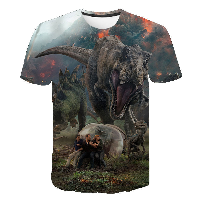 New Jurassic Park 3D Print T-shirt Jurassic World Dinosaur Men Women Fashion T Shirt Kids Children Tshirt Tops Boy Girl Clothing