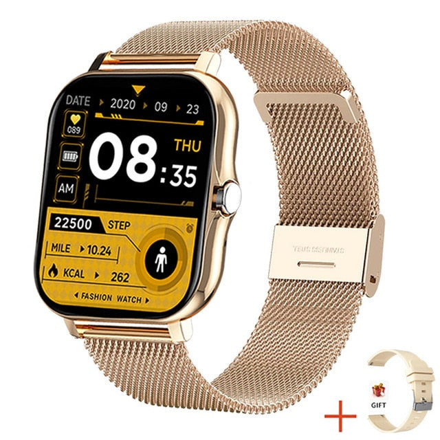 Full Touch Sport Smart Watch Men Women Heart Rate Fitness Tracker Bluetooth call Smartwatch wristwatch GTS 2 P8 plus watch+Box