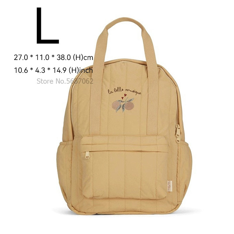 KS Baby Backpack Primary Schoolbag Kindergarten Kids Bags Brand Traveling Mom Cherry Lemon Children&#39;s Boys Girls Gift Storage