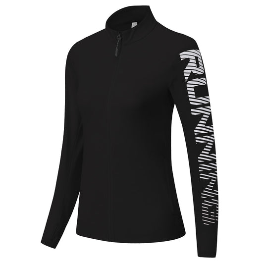 Women Running Jackets Zipper Slim Sports Fitness Jersey Traning Workout Active Wear Long Sleeve Yoga Thin Feminine Shirts