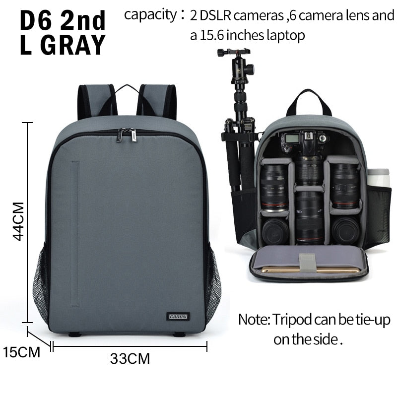 CADeN Professional Camera Backpacks Water-resistant Large Capacity Bag for Digital DSLR Cameras Lens Laptop for Nikon Canon Sony