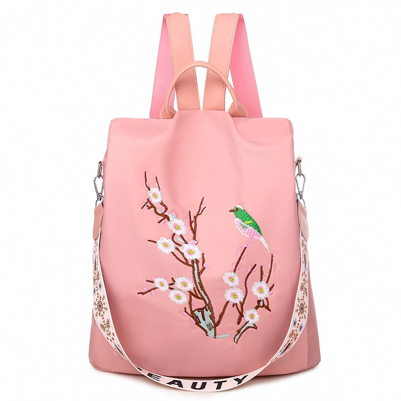 NEW Fashion Anti Theft Women Backpack Durable Fabric Oxford School Bag Pretty Style Girls School Backpack Female Travel Backpack