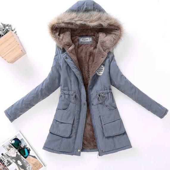 ZQLZ Spring Autumn Winter Jacket Women 2022 Thick Warm Hooded Parka Mujer Cotton Padded Coat 3XL Casual Slim Jacket Female