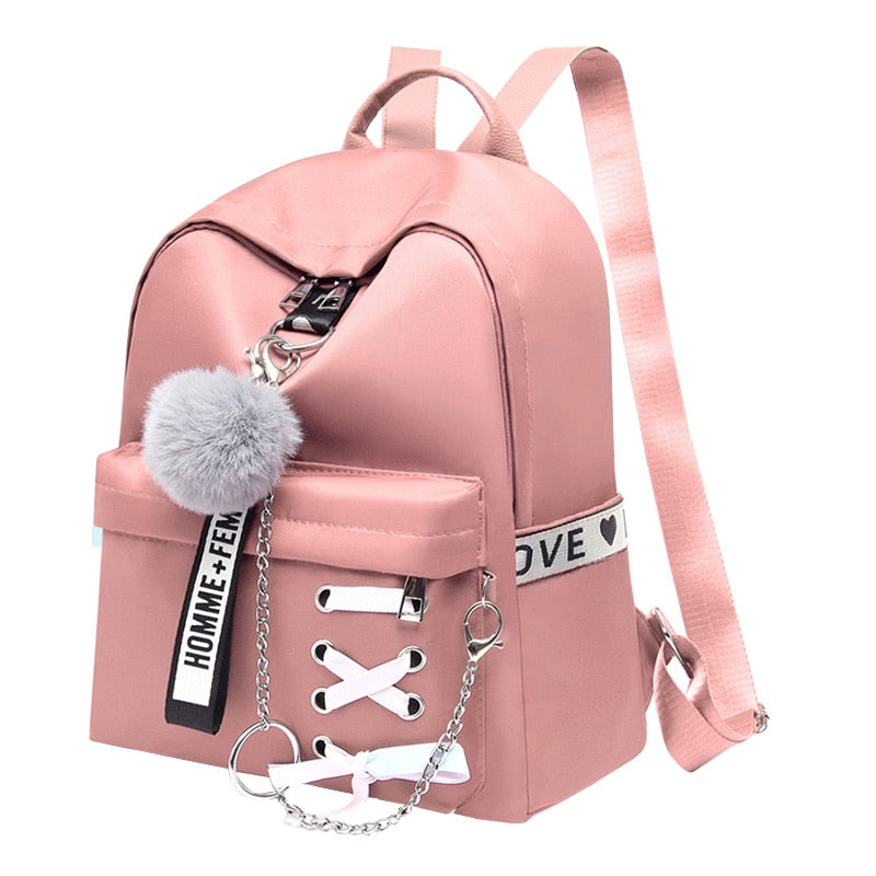 Oxford Women Backpacks Waterproof Female Shoulder Backpack Fashion Teenage Girls School Bags Retro School Backpack Girl Book Bag