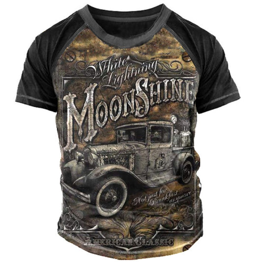 Men Vintage Motorcycle T Shirt 3d