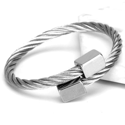 Stainless steel bangle Men bracelet Titanium Adjustable Opening cuff Charm jewelry pulseras hombre luxury jewelry bangles