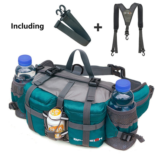 Outdoor Sports Waist Bag Water Cycl Backpack Hike Mountain Bottle Waterproof Nylon Camping Mochila Hiking Accessories Hunting