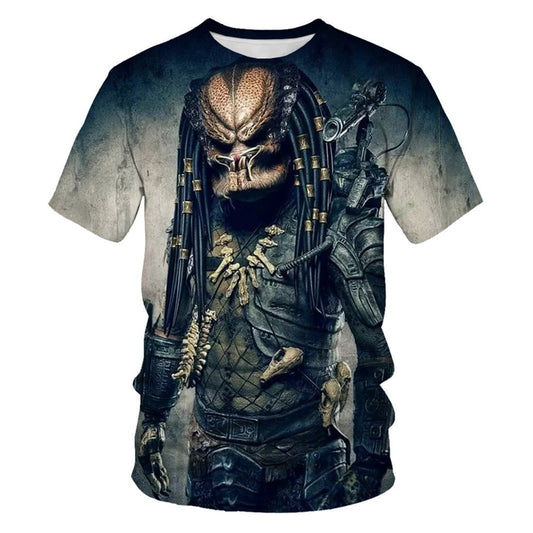 3D T Shirt Harajuku Casual Men Clothing Prometheus Men's Clothes for Men Tshirt Summer Alien Print Predator Couples T-shirt Top