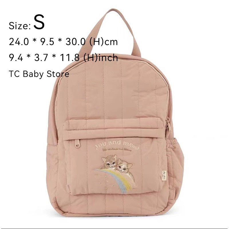 KS Baby Backpack Primary Schoolbag Kindergarten Kids Bags Brand Traveling Mom Cherry Lemon Children&#39;s Boys Girls Gift Storage