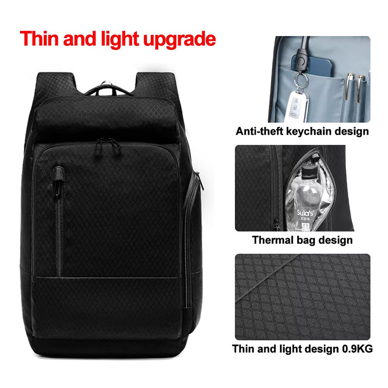 EURCOOL 17 Inch Laptop Backpack For Men Waterproof Functional with USB Charging Backpacks Male Business Men&#39;s Rucksack Mochila