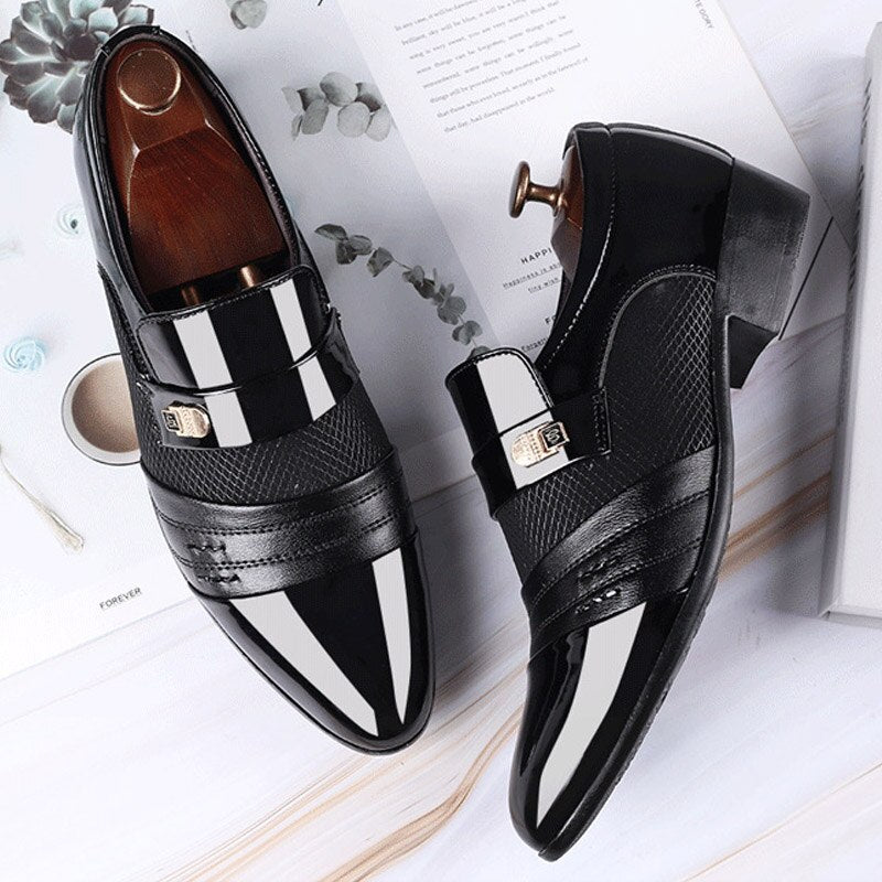 Fashion Slip on Men Dress Shoes Men Oxfords Fashion Business Dress Men Shoes 2020 New Classic Leather Men'S Suits Shoes