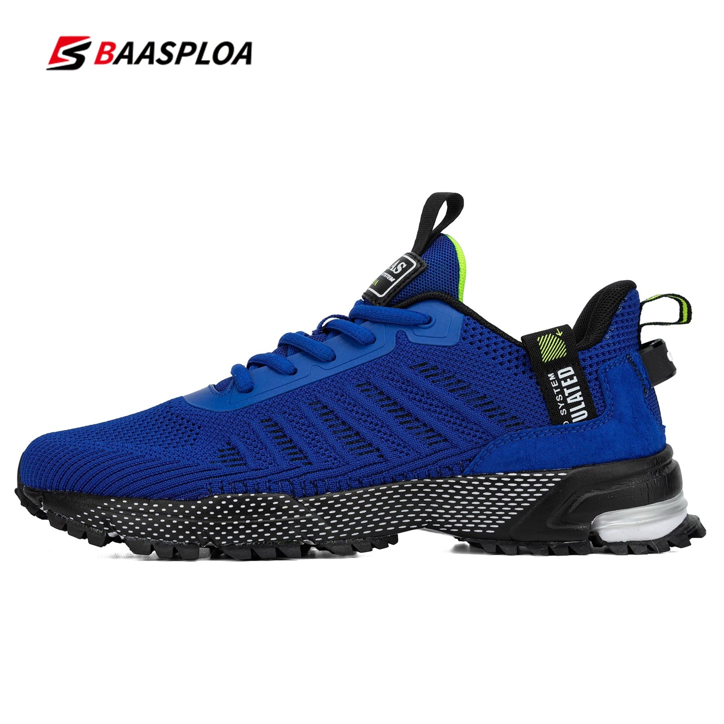 Baasploa Professional Running Shoes For Men Lightweight Men&#39;s Designer Mesh Sneakers Lace-Up Male Outdoor Sports Tennis Shoe