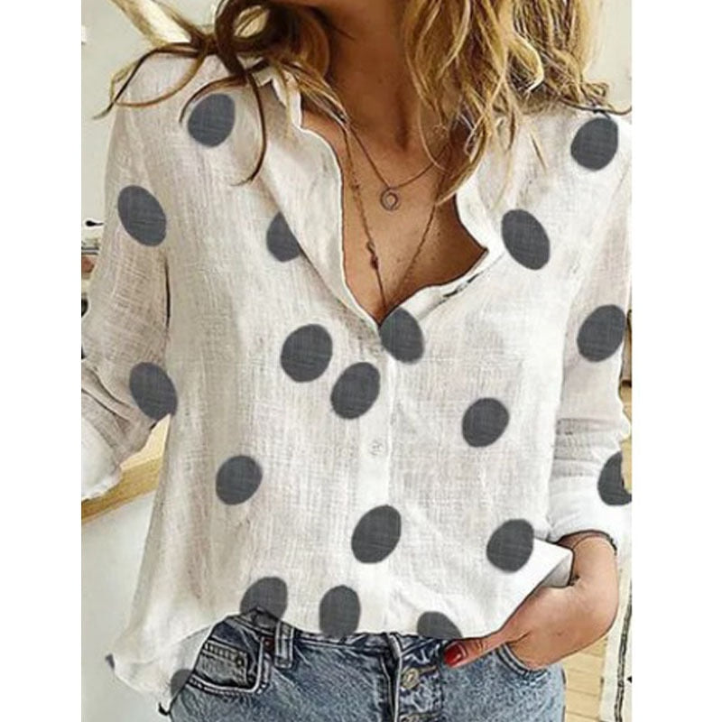 Leisure White Yellow Shirts Button Lapel Cardigan Top Lady Loose Long Sleeve Oversized Shirt Womens Blouses Autumn Blusas Mujer