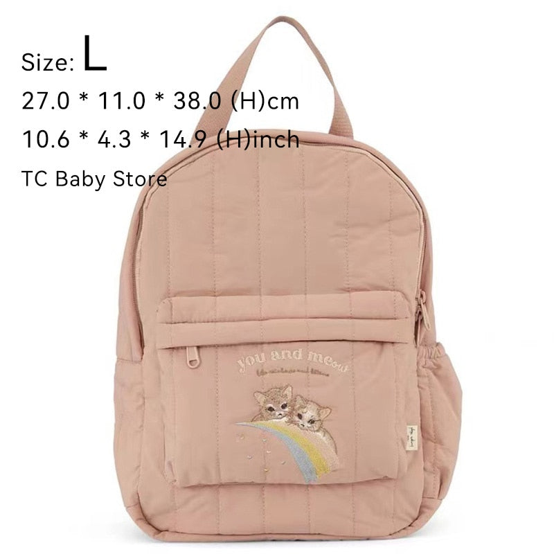 KS Baby Backpack Primary Schoolbag Kindergarten Kids Bags Brand Traveling Mom Cherry Lemon Children&#39;s Boys Girls Gift Storage