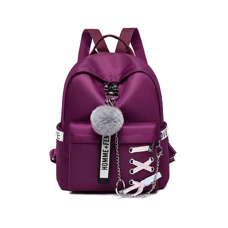 Oxford Women Backpacks Waterproof Female Shoulder Backpack Fashion Teenage Girls School Bags Retro School Backpack Girl Book Bag