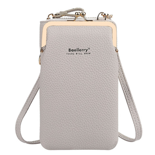 Baellerry Women Shoulder Crossbody Bags Fashion Female Cellphone Bag Daily Use Card Holder Yellow Clutch Purse Woman&#39;s Wallets