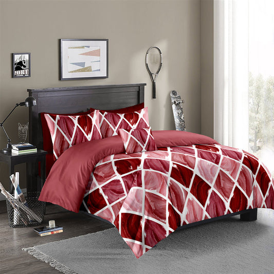 Diamond Check Quilt Cover Bed Set