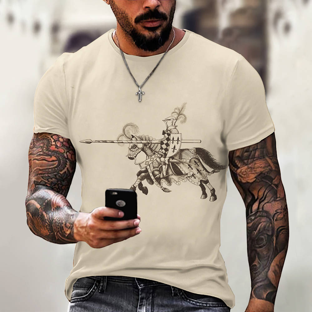 3D Digital Printing Casual Short-Sleeved T-Shirt