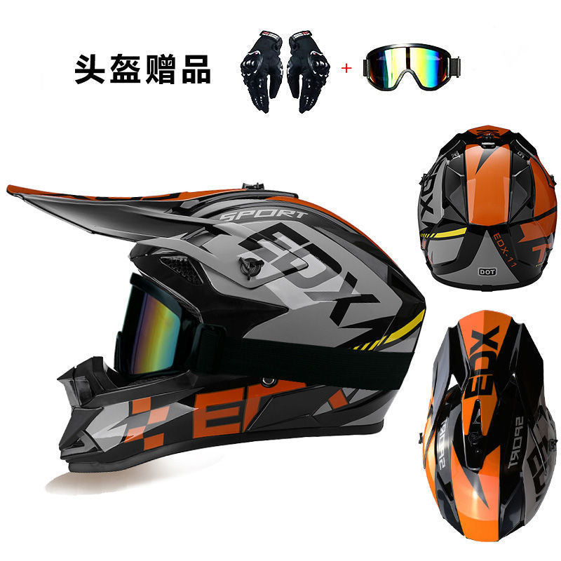 Motocross Helmet for Motorcycle Et Capacete de moto moto helmet combo