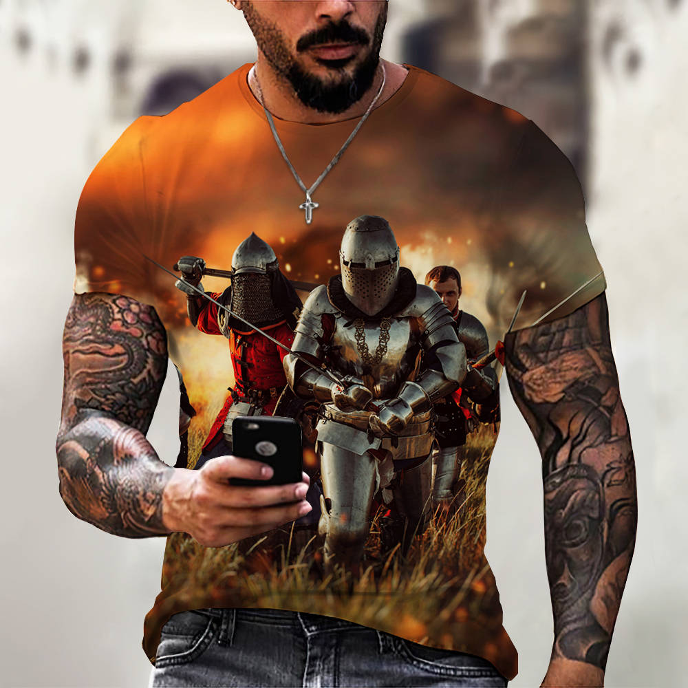 3D Digital Printing Casual Short-Sleeved T-Shirt