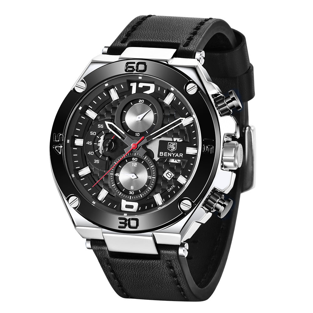 BENYAR cross-border new hot selling watch Men's quartz watch fashion waterproof multifunctional men's watch 5151